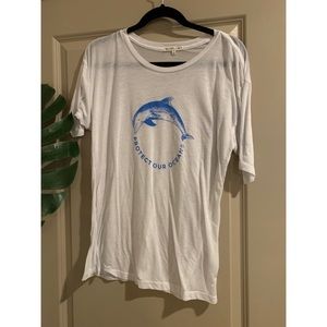 Oversized sheer t-shirt